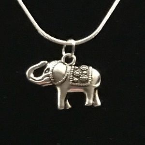 Handmade Elephant Charm Necklace